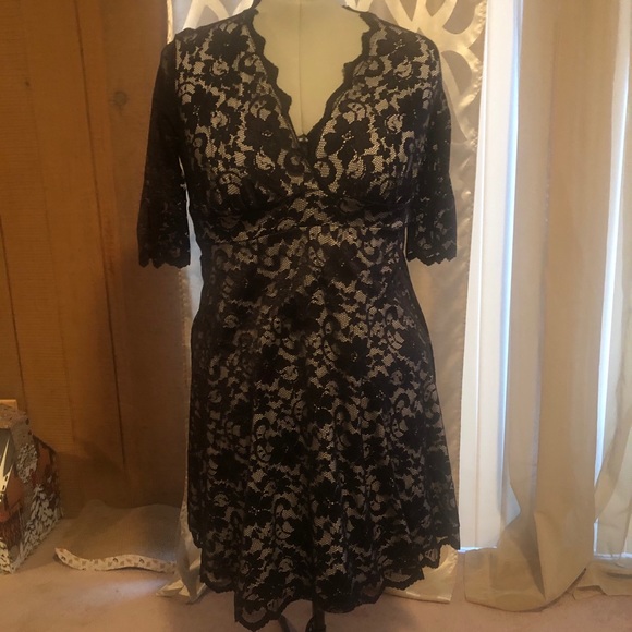 Black lace dress - Picture 2 of 5